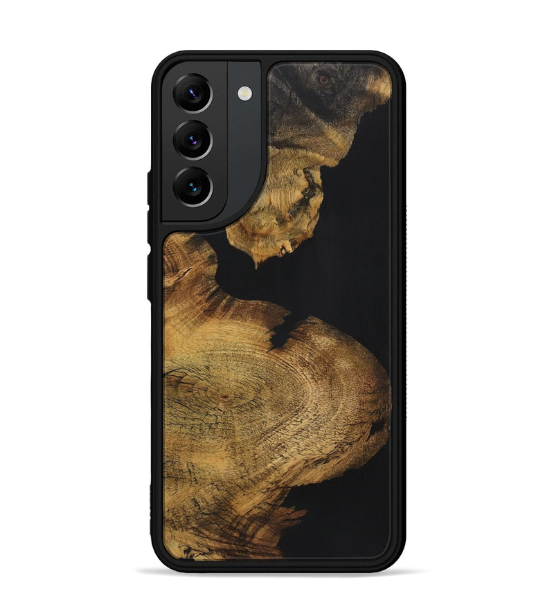 Galaxy S22 Plus Wood+Resin Phone Case - Horace (Pure Black, 721984)