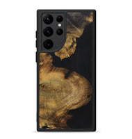 Galaxy S22 Ultra Wood+Resin Phone Case - Horace (Pure Black, 721984)