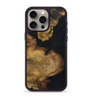 iPhone 15 Pro Max Wood+Resin Phone Case - Horace (Pure Black, 721984)