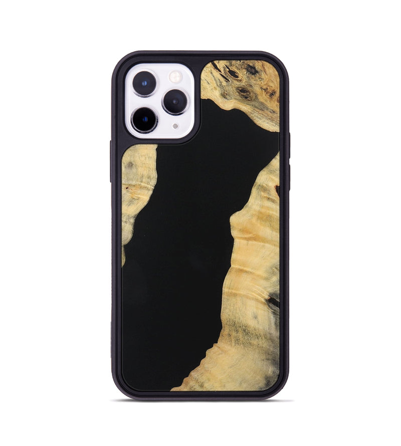 iPhone 11 Pro Wood+Resin Phone Case - Fern (Pure Black, 721985)