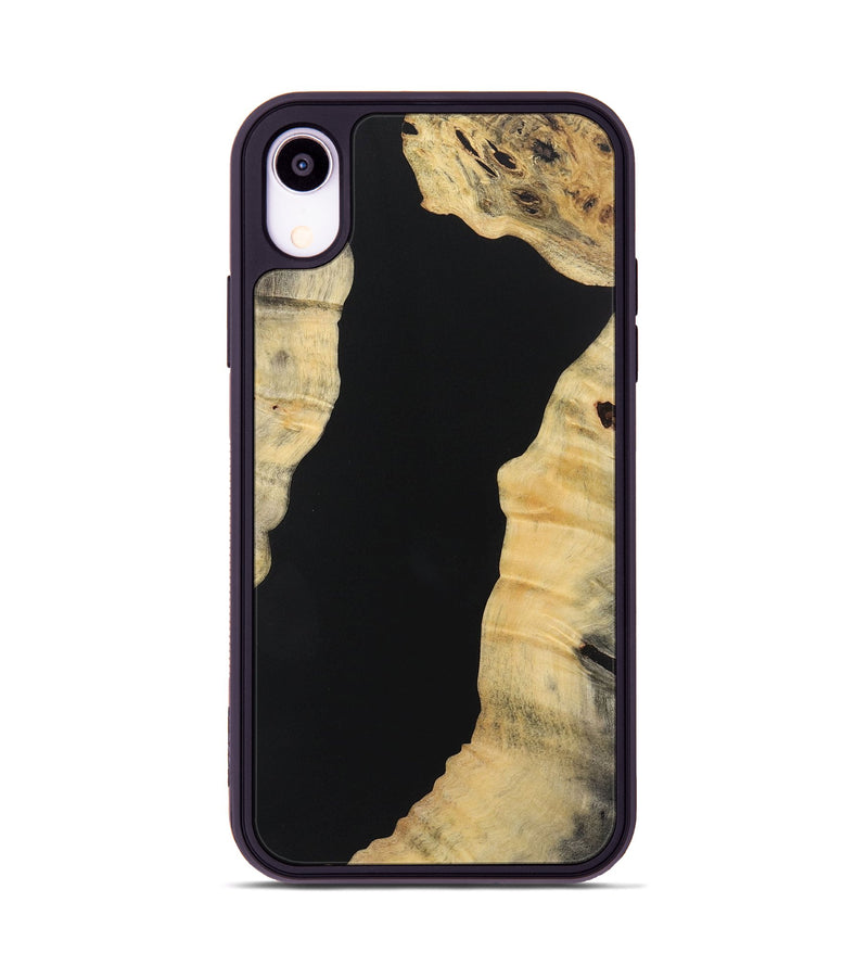 iPhone Xr Wood+Resin Phone Case - Fern (Pure Black, 721985)