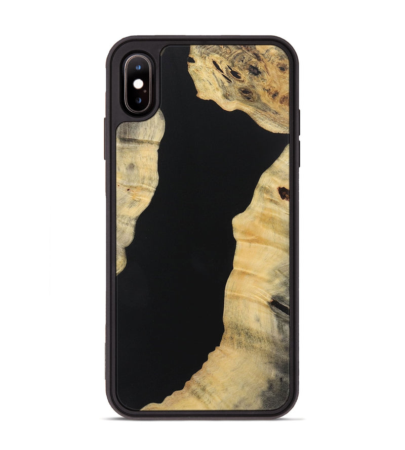 iPhone Xs Max Wood+Resin Phone Case - Fern (Pure Black, 721985)