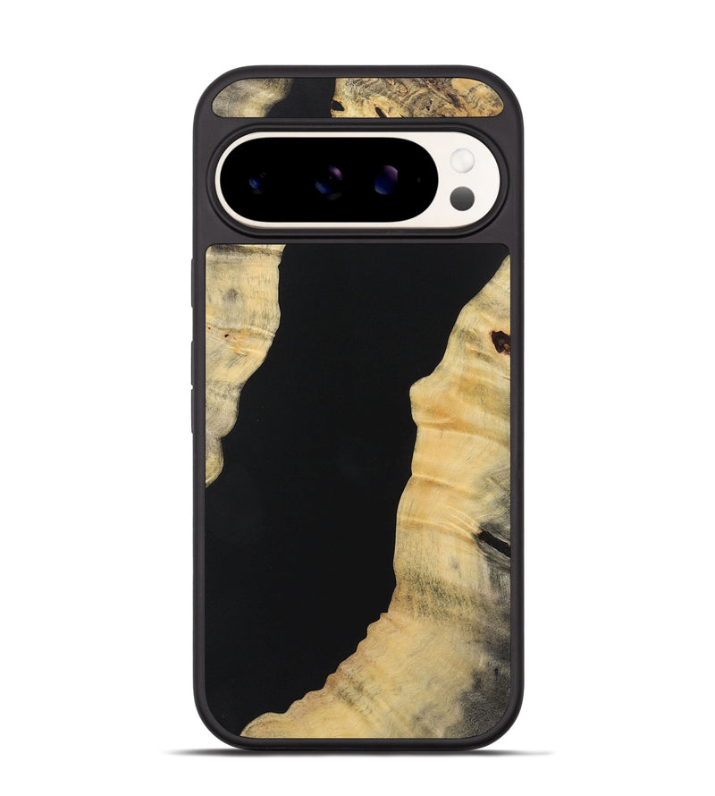 Pixel 9 Wood+Resin Phone Case - Fern (Pure Black, 721985)