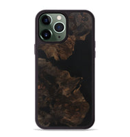 iPhone 13 Pro Max Wood+Resin Phone Case - Mikaela (Pure Black, 721986)