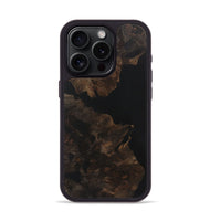 iPhone 15 Pro Wood+Resin Phone Case - Mikaela (Pure Black, 721986)