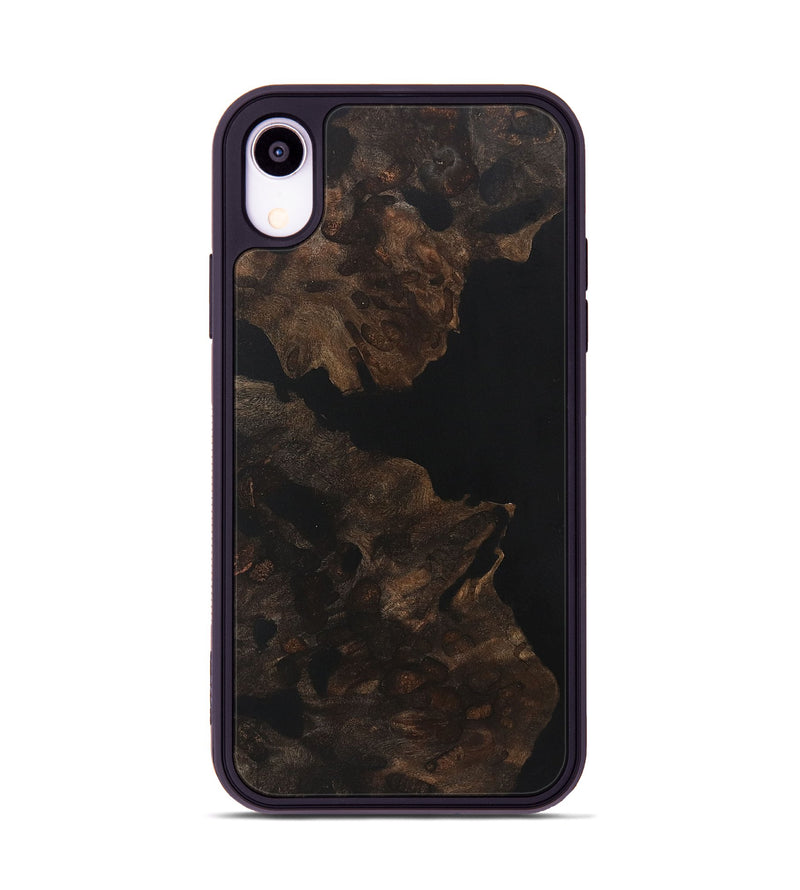 iPhone Xr Wood+Resin Phone Case - Mikaela (Pure Black, 721986)