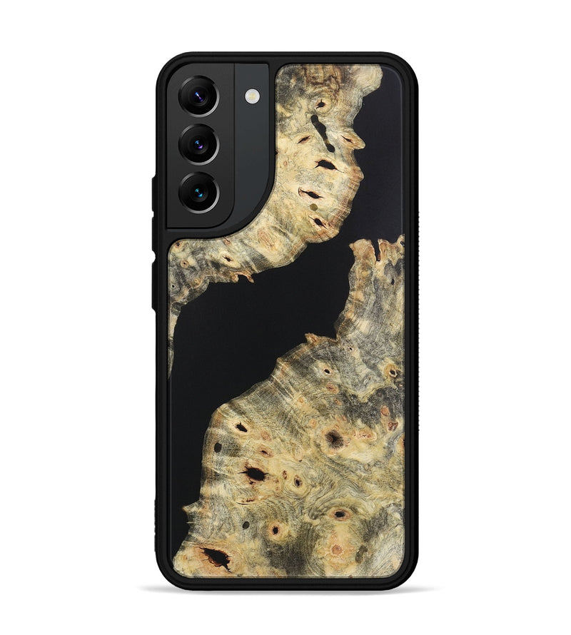 Galaxy S22 Plus Wood+Resin Phone Case - Adelaide (Pure Black, 721987)