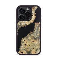 iPhone 15 Pro Wood+Resin Phone Case - Adelaide (Pure Black, 721987)