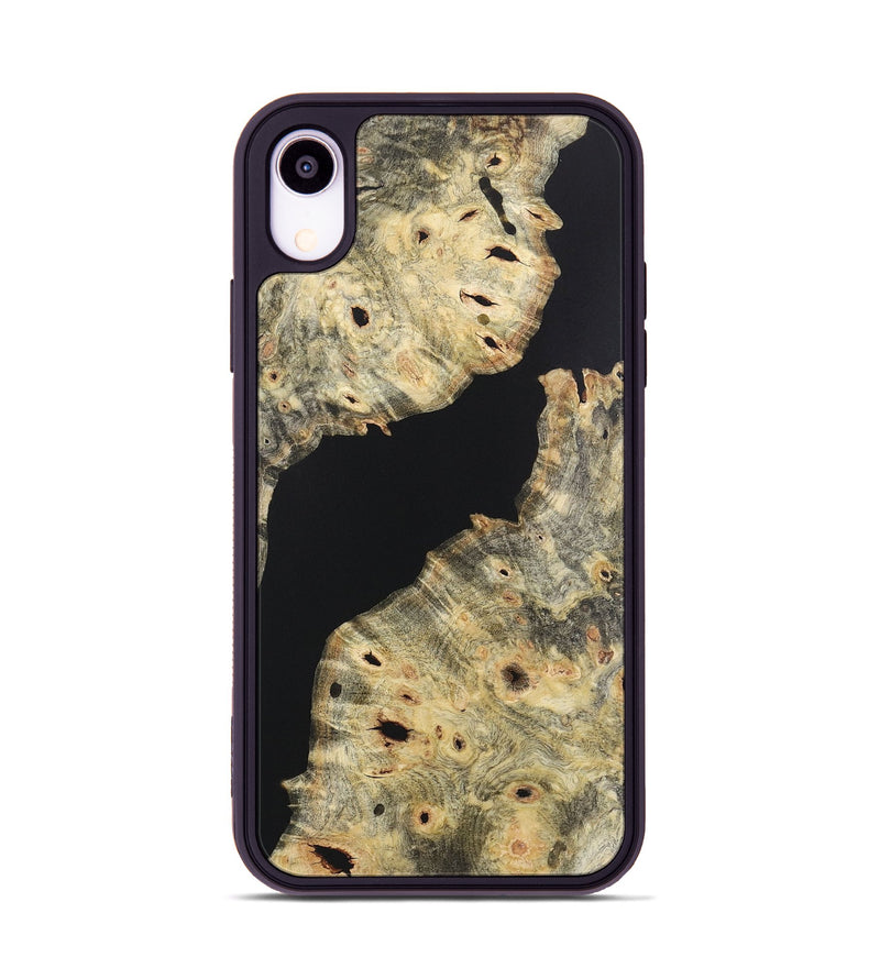 iPhone Xr Wood+Resin Phone Case - Adelaide (Pure Black, 721987)