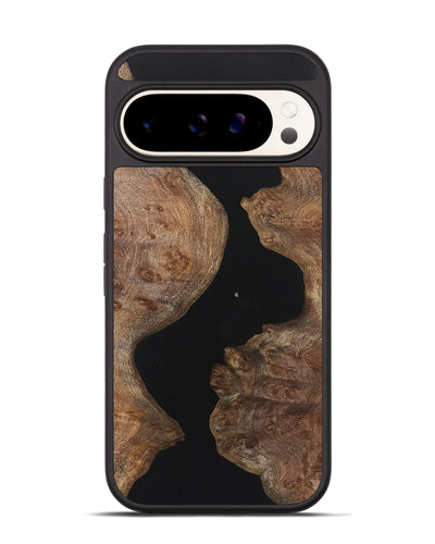 Pixel 9 Pro Wood+Resin Phone Case - Amy (Pure Black, 721988)