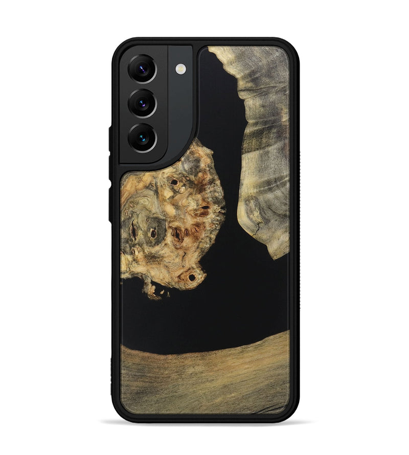 Galaxy S22 Plus Wood+Resin Phone Case - Shannon (Pure Black, 721989)