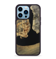 iPhone 14 Pro Max Wood+Resin Phone Case - Shannon (Pure Black, 721989)