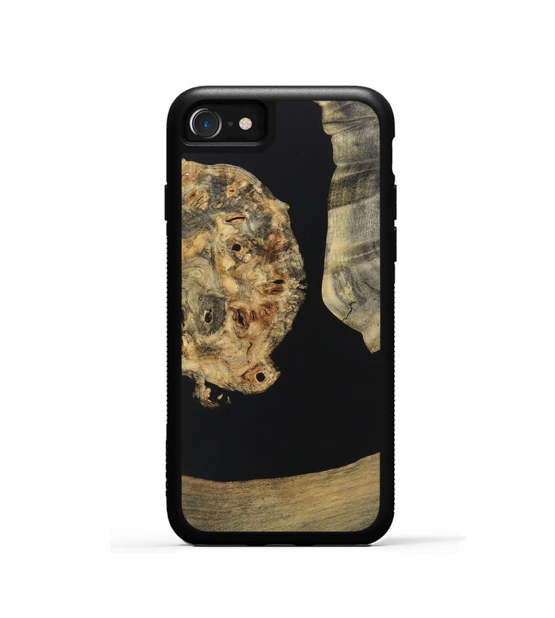 iPhone SE Wood+Resin Phone Case - Shannon (Pure Black, 721989)