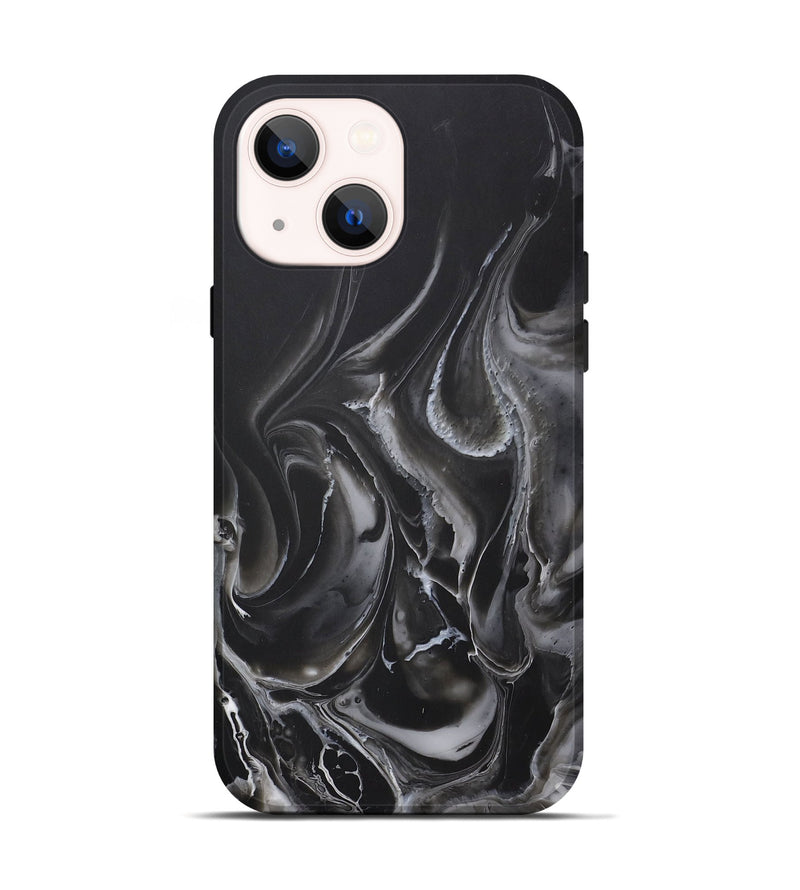 iPhone 14 ResinArt Live Edge Phone Case - Annabella (Black & White, 721991)