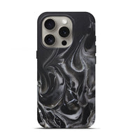 iPhone 16 Pro ResinArt Live Edge Phone Case - Annabella (Black & White, 721991)