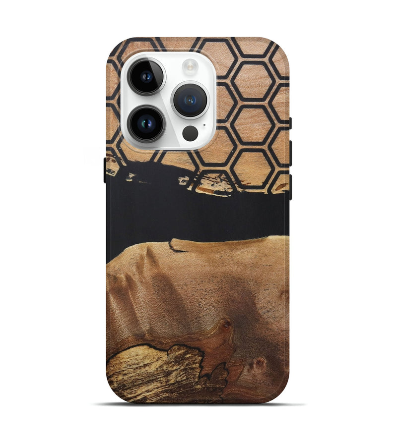 iPhone 15 Pro Wood+Resin Live Edge Phone Case - Beth (Pattern, 721992)