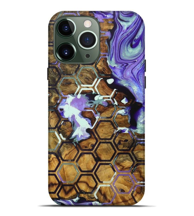 iPhone 13 Pro Max Wood+Resin Live Edge Phone Case - Legend (Pattern, 721993)