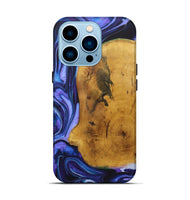 iPhone 14 Pro Wood+Resin Live Edge Phone Case - Kelly (Purple, 722006)