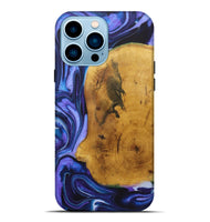 iPhone 14 Pro Max Wood+Resin Live Edge Phone Case - Kelly (Purple, 722006)