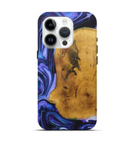 iPhone 15 Pro Wood+Resin Live Edge Phone Case - Kelly (Purple, 722006)