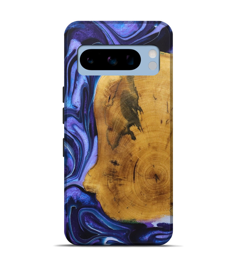 Pixel 8 Pro Wood+Resin Live Edge Phone Case - Kelly (Purple, 722006)