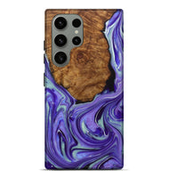 Galaxy S23 Ultra Wood+Resin Live Edge Phone Case - Carissa (Purple, 722007)