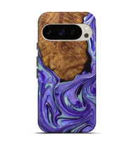 Pixel 9 Wood+Resin Live Edge Phone Case - Carissa (Purple, 722007)