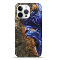 iPhone 15 Pro Max Wood+Resin Live Edge Phone Case - Brody (Purple, 722009)