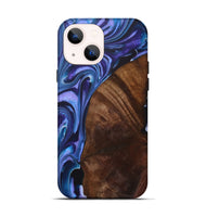 iPhone 14 Wood+Resin Live Edge Phone Case - Margaret (Purple, 722010)