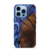 iPhone 14 Pro Wood+Resin Live Edge Phone Case - Margaret (Purple, 722010)