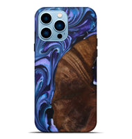 iPhone 14 Pro Max Wood+Resin Live Edge Phone Case - Margaret (Purple, 722010)