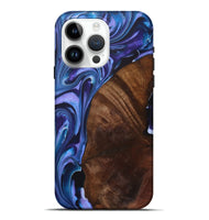 iPhone 15 Pro Max Wood+Resin Live Edge Phone Case - Margaret (Purple, 722010)