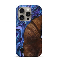 iPhone 16 Pro Wood+Resin Live Edge Phone Case - Margaret (Purple, 722010)