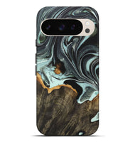 Pixel 9 Pro XL Wood+Resin Live Edge Phone Case - April (Green, 722015)