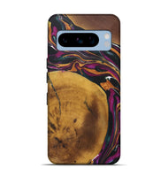 Pixel 8 Pro Wood+Resin Live Edge Phone Case - Sutton (Teal & Gold, 722019)