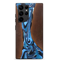 Galaxy S22 Ultra Wood+Resin Live Edge Phone Case - Parker (Blue, 722025)