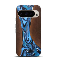 Pixel 9 Pro Wood+Resin Live Edge Phone Case - Parker (Blue, 722025)