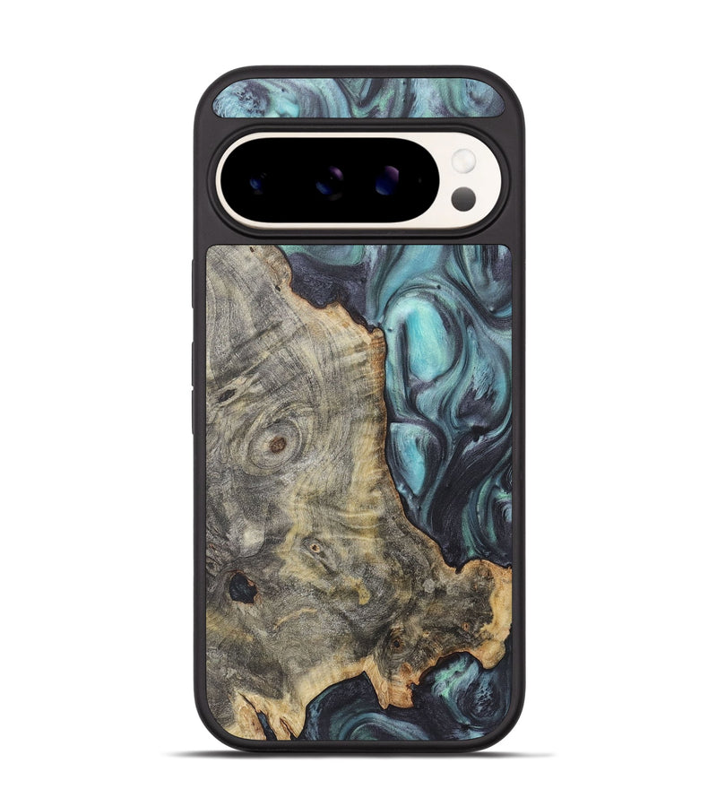 Pixel 9 Pro Wood+Resin Phone Case - Valentina (Green, 722036)