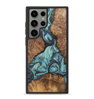 Galaxy S23 Ultra Wood+Resin Phone Case - Emilio (Green, 722037)