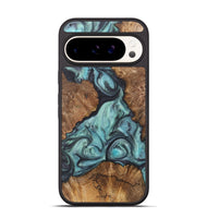 Pixel 9 Wood+Resin Phone Case - Emilio (Green, 722037)