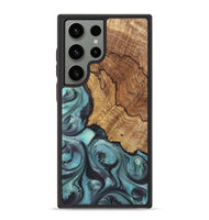 Galaxy S23 Ultra Wood+Resin Phone Case - Natalie (Green, 722038)