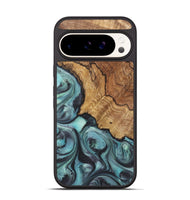 Pixel 9 Wood+Resin Phone Case - Natalie (Green, 722038)