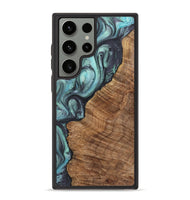 Galaxy S23 Ultra Wood+Resin Phone Case - Jane (Green, 722039)