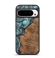 Pixel 9 Wood+Resin Phone Case - Jane (Green, 722039)