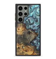 Galaxy S23 Ultra Wood+Resin Phone Case - Emmanuel (Green, 722043)