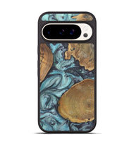 Pixel 9 Wood+Resin Phone Case - Cathleen (Green, 722045)