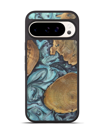 Pixel 9 Pro Wood+Resin Phone Case - Cathleen (Green, 722045)