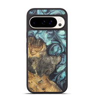 Pixel 9 Wood+Resin Phone Case - Emma (Blue, 722046)