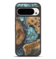 Pixel 9 Pro XL Wood+Resin Phone Case - Brandy (Blue, 722047)