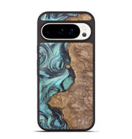 Pixel 9 Wood+Resin Phone Case - Pablo (Blue, 722049)